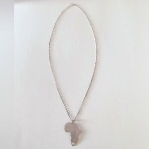 925 sterling Heart of Africa pendant Necklace